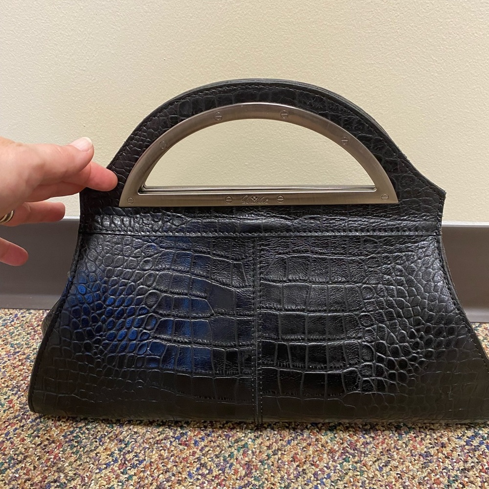 Patricia Nash black croc purse - Picture 6 of 6